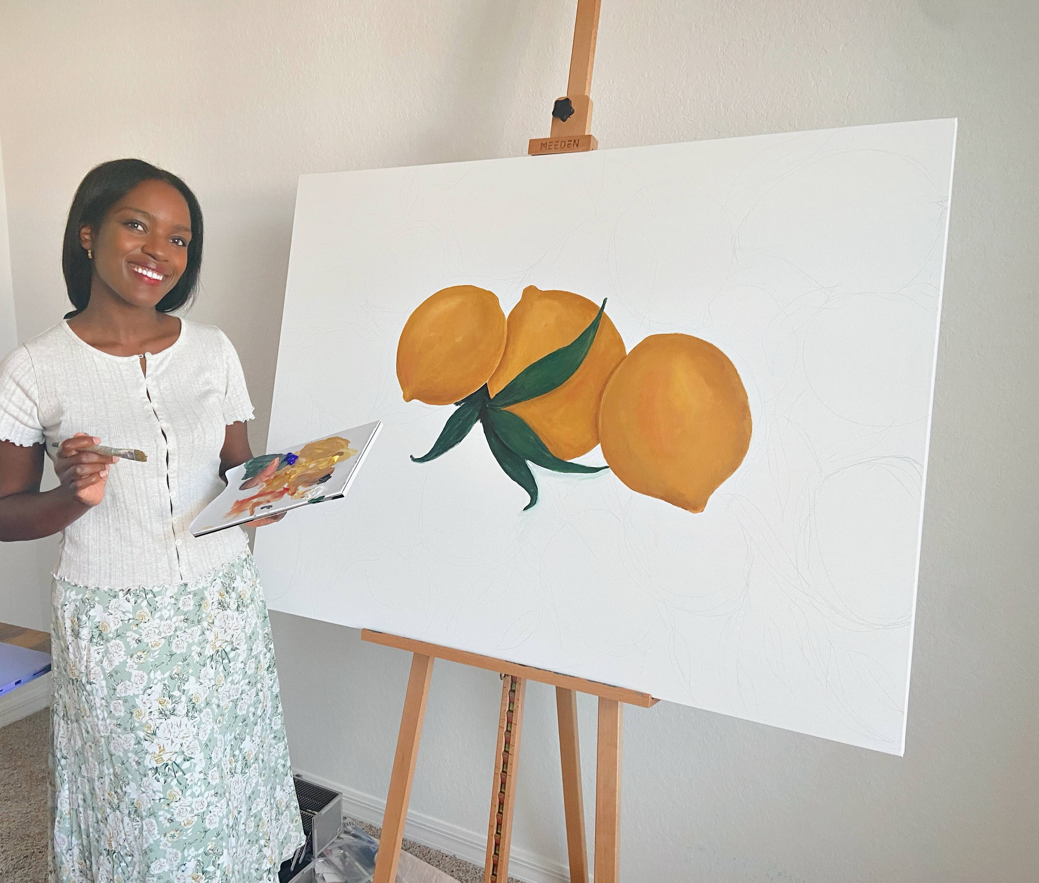 Precious Wettach in her studio